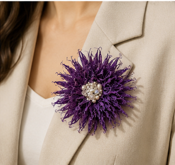 Royal Violet Brooch